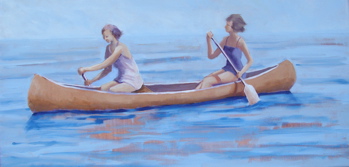 Afternoon Paddlers 18x36 Acrylic $600